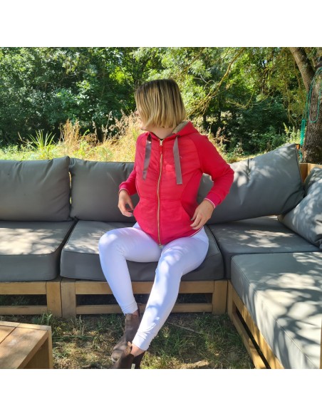 Sweat zippé à capuche Equithème femme