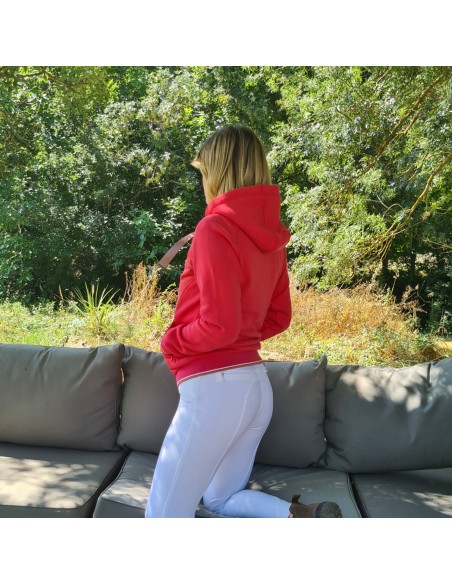Sweat zippé à capuche Equithème femme