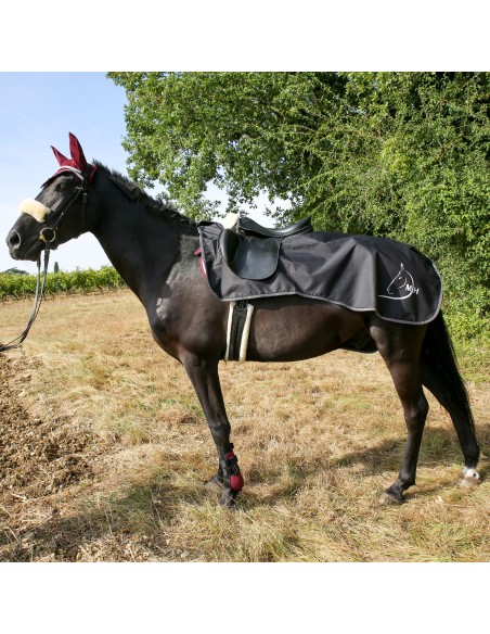 Couvre-reins imperméable avec découpe de selle EE