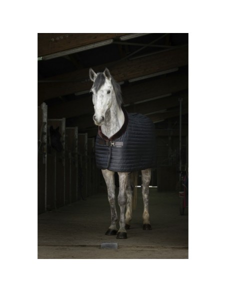 Couverture d'écurie Equithème Teddy doublée mouton synthétique