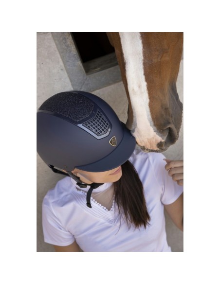 Casque Equithème Airy noir/argent