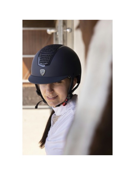 Casque Equithème Airy noir/argent
