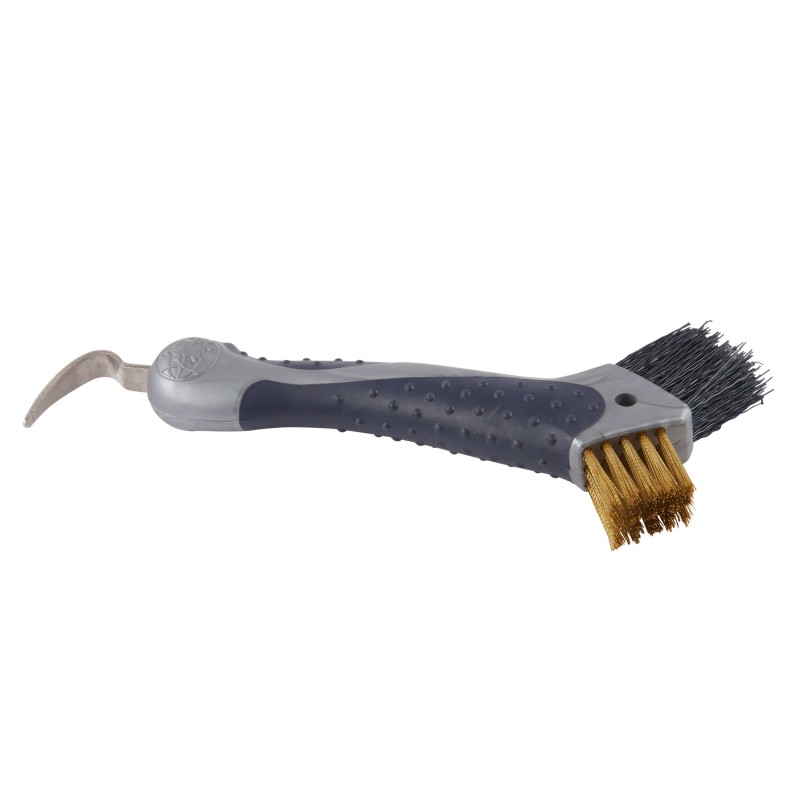 Cure-pied avec brosse Waldhausen fixation aimantée - Cure pied cheval -  Waldhausen - Le Paturon