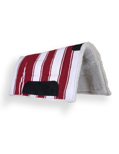 Tapis western ou randonnée navajo épais Bordeaux