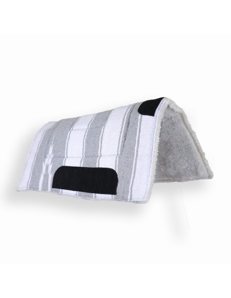 Tapis western ou randonnée navajo épais Gris clair