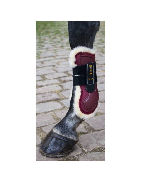 TdeT Guêtres protèges tendons Design intérieur mouton Noir
