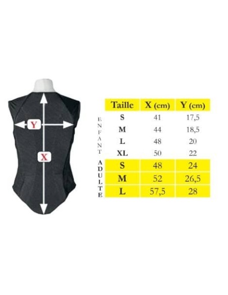 Gilet de protection dorsale Tattini