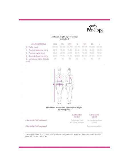 Gilet airbag "Airlight 2" Pénélope