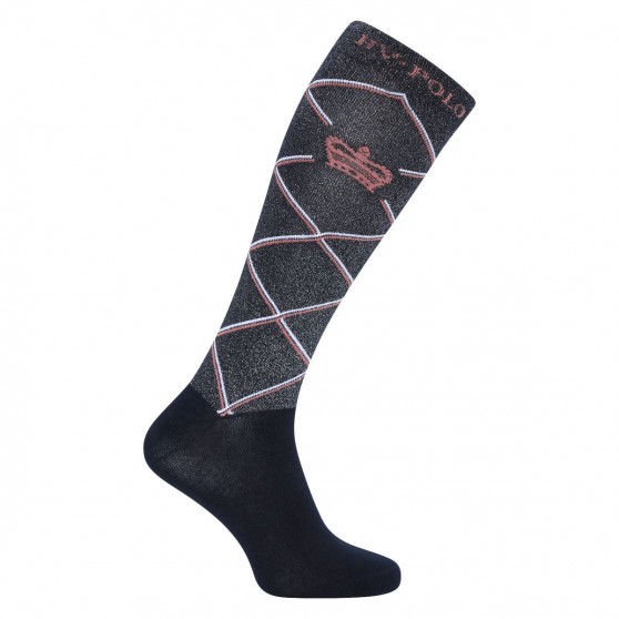 Chaussettes d'équitation Argyle socks HVPCecile