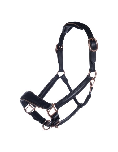 Licol en cuir -Rosegold- HKM