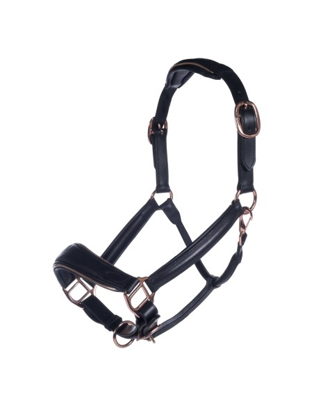 Licol en cuir -Rosegold- HKM