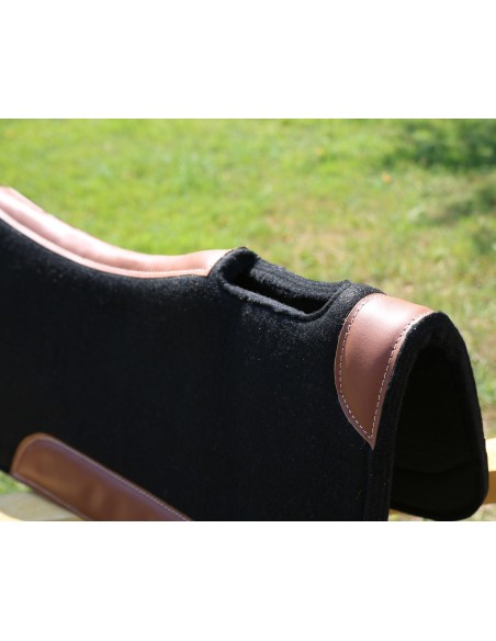 Tapis de selle randonnée western feutre