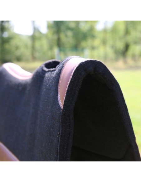 Tapis de selle randonnée western feutre