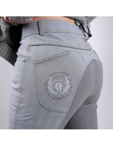 Pantalon femme Laura full check new Euro star