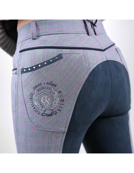 Pantalon femme Laura full check new Euro star