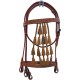 Bridon Espagnol catalona cuir sculpté DMH Equitation Noir