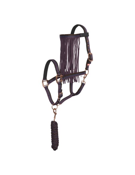 Licol longe chasse mouches Impérial Riding bdx navy noir