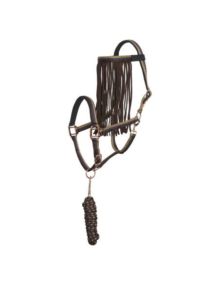 Licol longe chasse mouches Impérial Riding narron navy beige