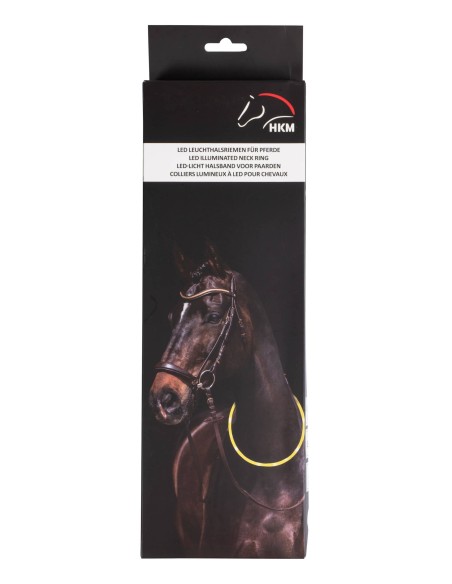 collier lumineux pour chevaux LED HKM