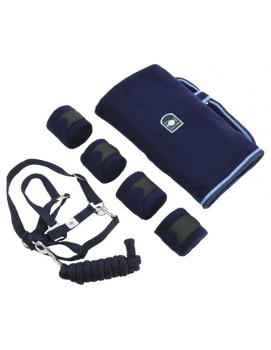Set complet Riding World : licol, longe, bandes polo et chemise