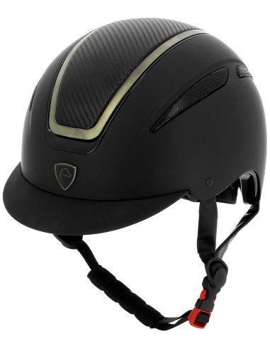 Casque Equithème Agris noir chrome carbone