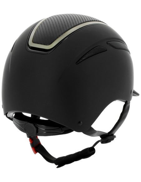 Casque Equithème Agris noir chrome carbone