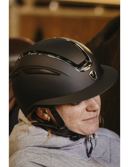 Casque Equithème Agris noir argenté