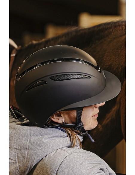 Casque Equithème Agris noir argenté