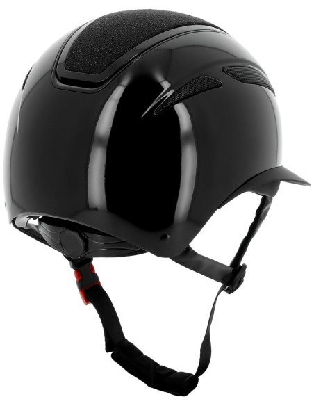 Casque Equithème Agris noir brillant céleste