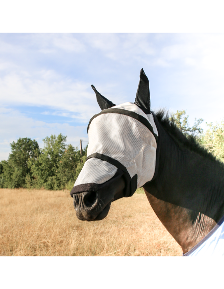 Masque anti-mouches à arceau protection naseaux EE