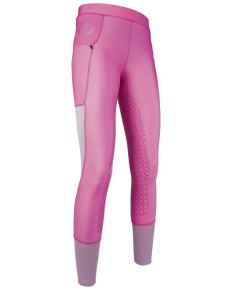 Leggings d'équitation Mesh fond 1/1 en silicone HKM