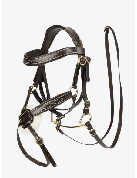 Bridon muserolle croisée Hobby Horse LeMieux