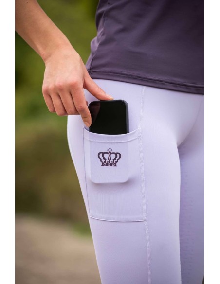 Leggings taille haute blanc fond 1/1 en silicone