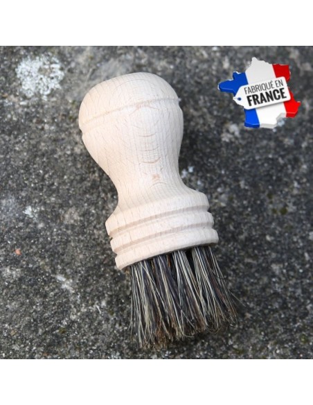 Brosse blaireau soies naturelles THQ made in France 