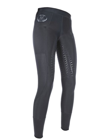 Leggings d'équitation Mesh fond 1/1 en silicone HKM