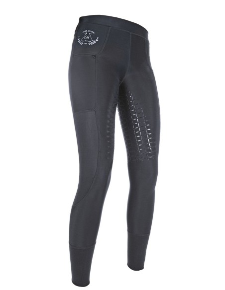 Leggings d'équitation Mesh fond 1/1 en silicone HKM