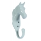 Crochet d'écurie tête de cheval en aluminium