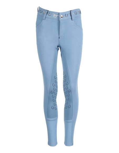 Pantalon d'équitation enfants basanes silicone HKM