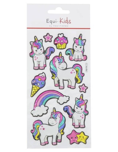 Stickers Equi-kids Licorne Reliefs