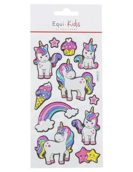 Stickers Equi-kids Licorne Reliefs