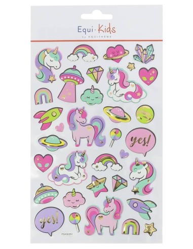 Stickers Equi-kids Licorne Reliefs