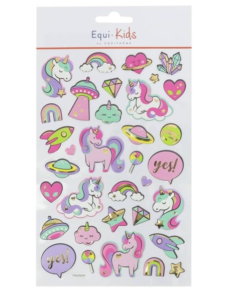 Stickers Equi-kids Licorne Reliefs