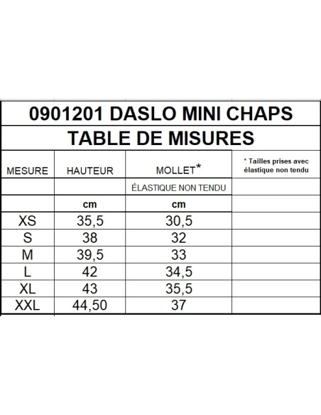 Mini chaps Daslö cuir Tattini