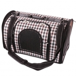 Grand sac de transport burberry pour chien chat