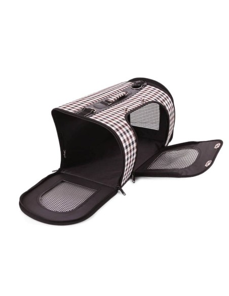 Grand sac de transport burberry pour chien chat