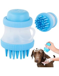 Brosse en silicone pour laver les chiens
