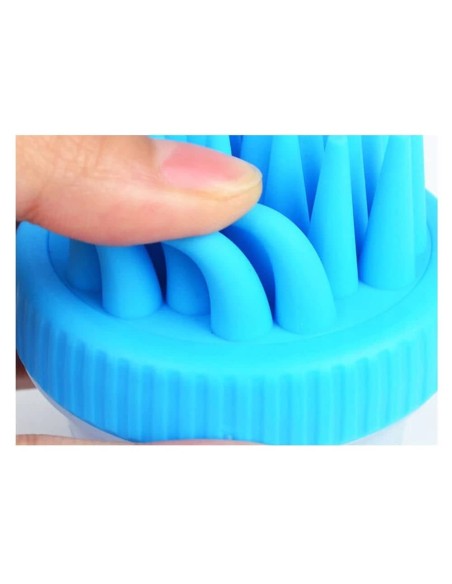 Brosse en silicone pour laver les chiens
