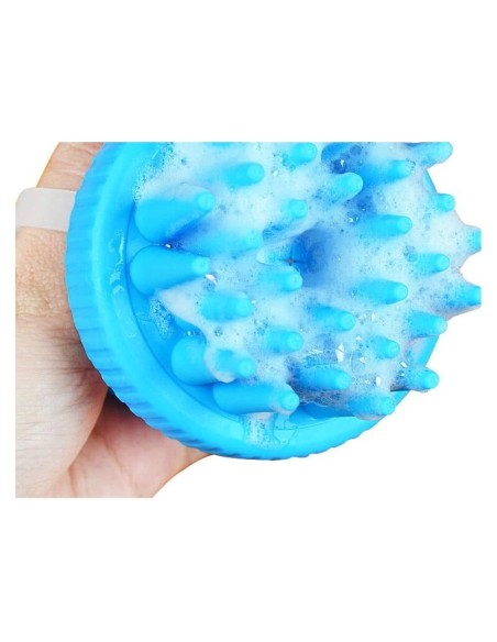Brosse en silicone pour laver les chiens