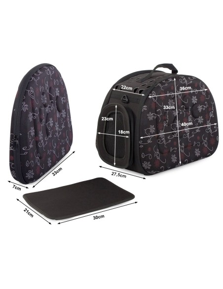 Sac de transport flowers pour chien, chat, furet