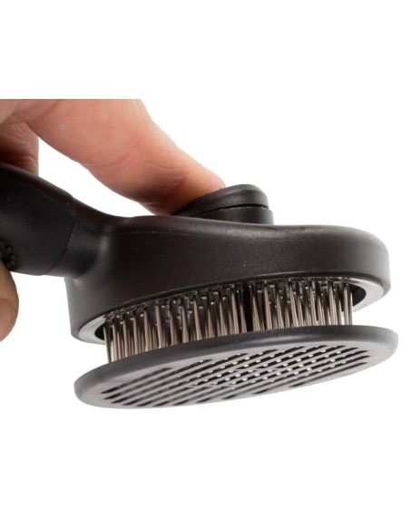 Brosse autonettoyante pour chien et chat